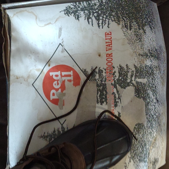 Red Ball vintage camo steel shank boots duckbill 14 insulated hunting trail y2k - Picture 9 of 15